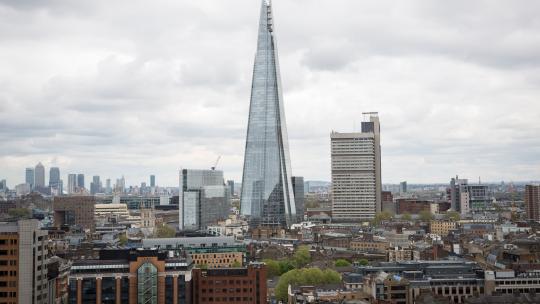 London Skyline on a cloudy day
