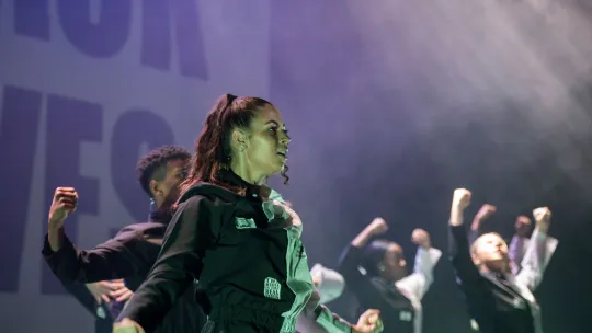 Young girls perform YLF Celebration event