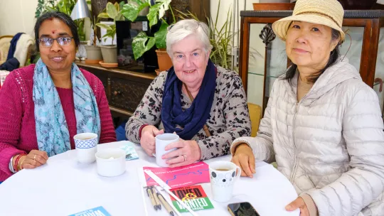 Sutton Befrienders having tea at 60th anniversary MCW picnic