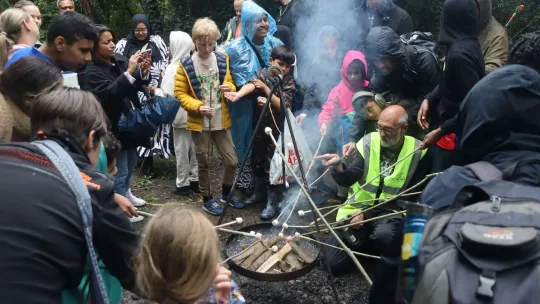 Local families toast marshmallows at ELHAP’s NatureFest 