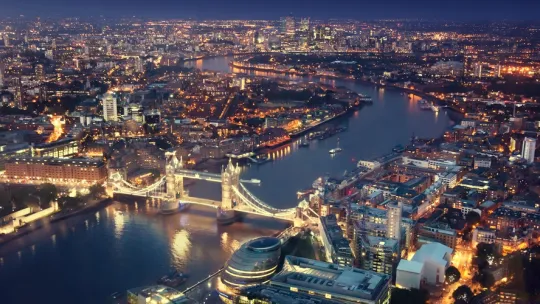London at night 