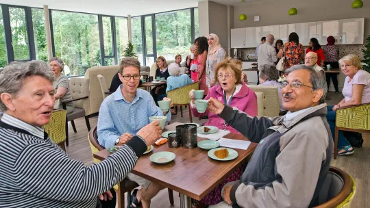 Party with participants in the Care and Support Specialised Housing programme