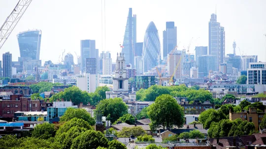 View of the London skyline