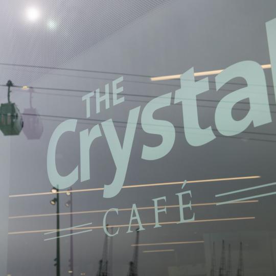 The Crystal Cafe sign