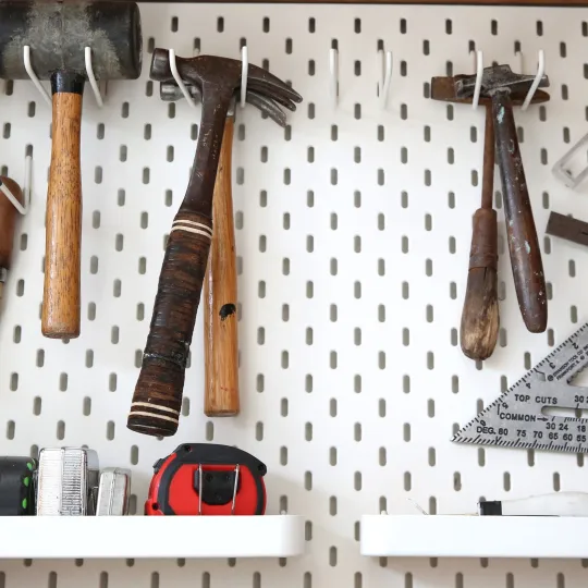 Tools in studio in Acton and Park Royal Creative Enterprise Zone