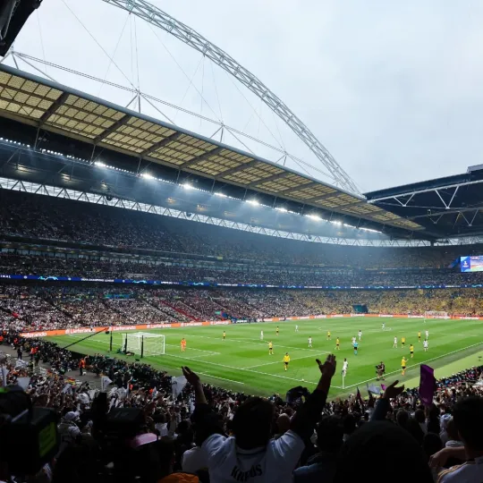 The Wembley Stadium football pitch