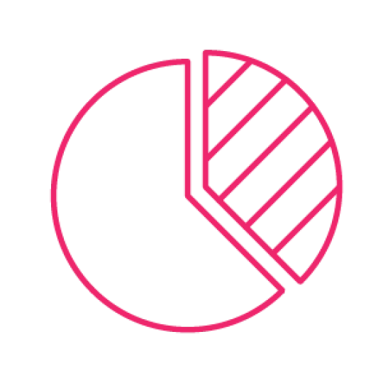 pink piechart icon