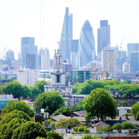 View of the London skyline