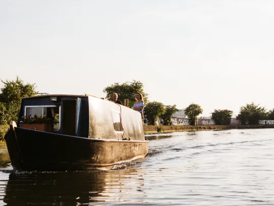 Boat on the Grand Union Canal