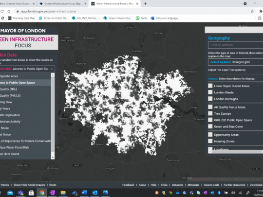 Green Infrastructure Focus map