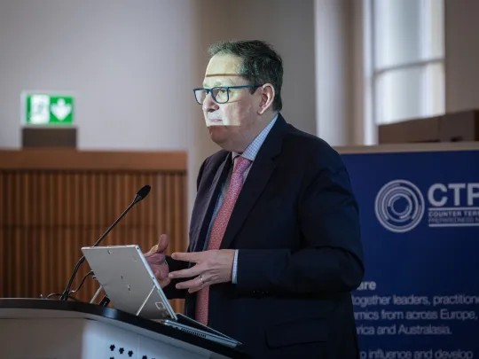 Counter terrorism conference 2024 - Gabriele Cascone, Head of Counter Terrorism Section at NATO, facilitates a lightening round on Hostile Drones in Urban Environments 