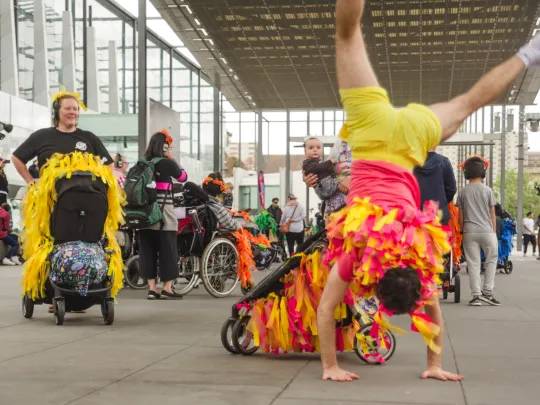 colourful performers at Greenwich and Docklands Festival
