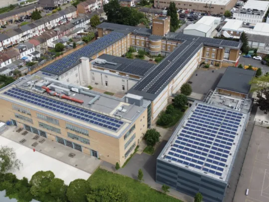 Aerial view of Heron Hall School