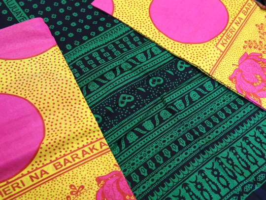 a range of colourful fabrics