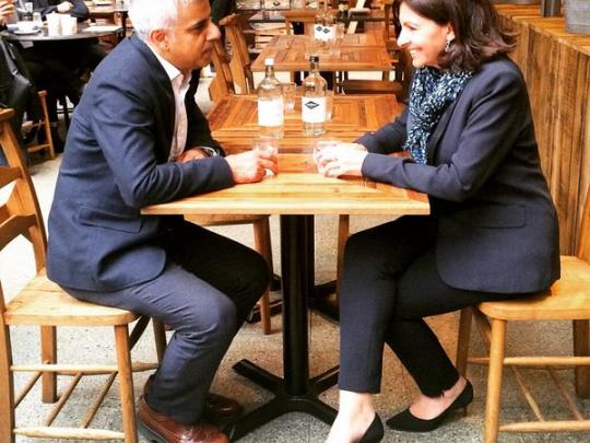 Sadiq with Anne Hildago