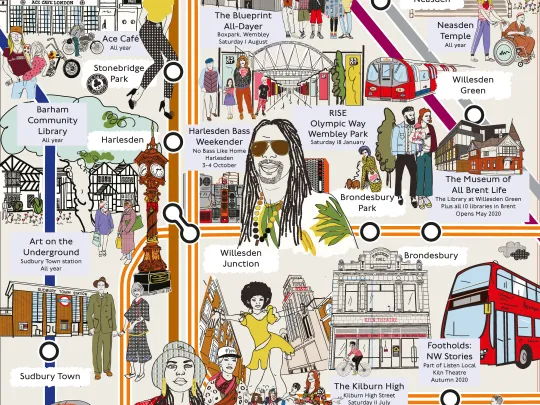 London Borough of Culture artwork by TfL