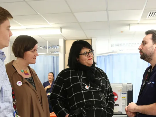 Night Czar at Homerton A&E with Meg Hilier MP