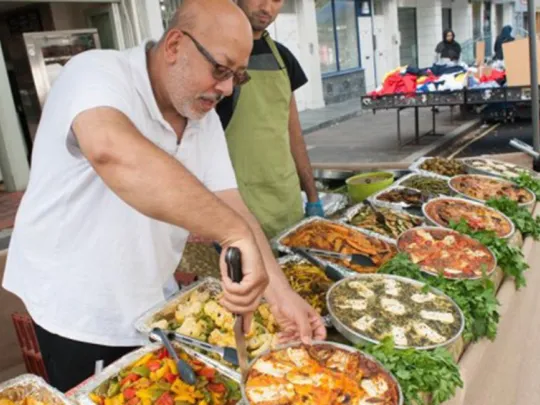 Chalton Street Market food stall