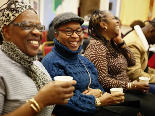 The audience watches the Black Nativity - credit Rebecca Cresta 