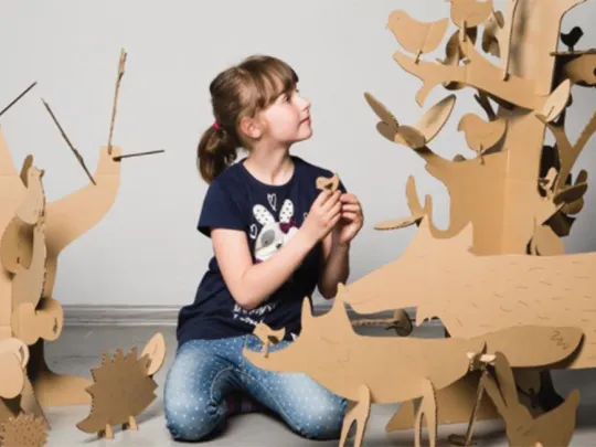 Wooden products made from waste