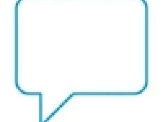 blue speech bubble