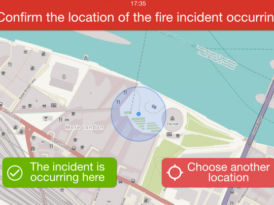 Fire app location feature