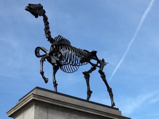 Fourth plinth past commission ‘Gift Horse’, Hans Haacke, 2015
