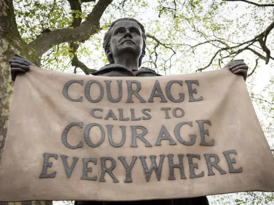 The statue of Millicent Fawcett