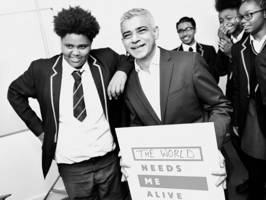 Mayor London Needs You Alive exhibition