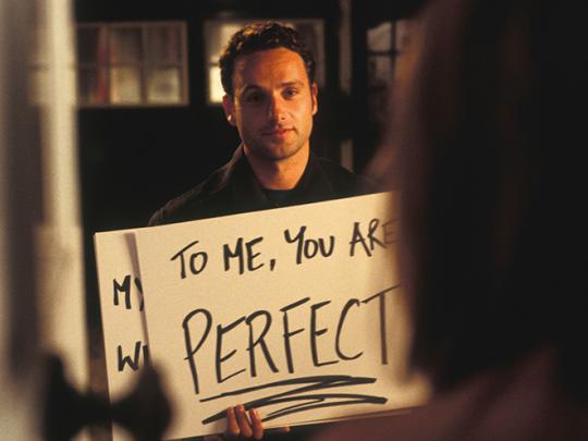 A scene from the film Love Actually