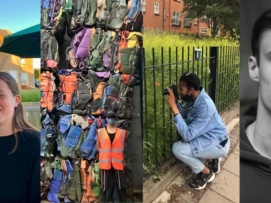 a collage image of people