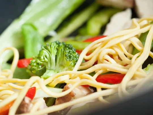Noodle dish from the cafe