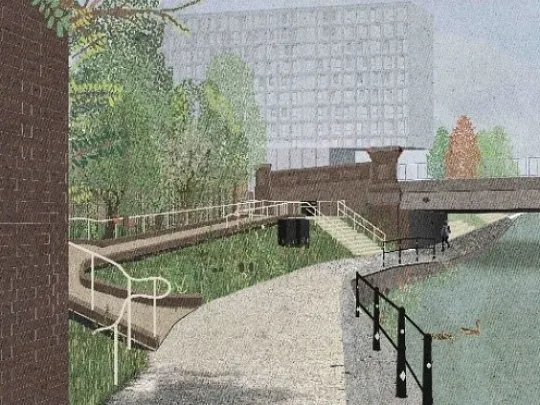Sketch of Old Oak Lane ramp