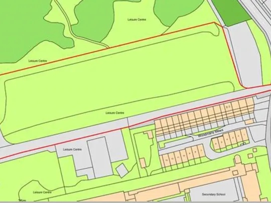 Temporary school application site plan