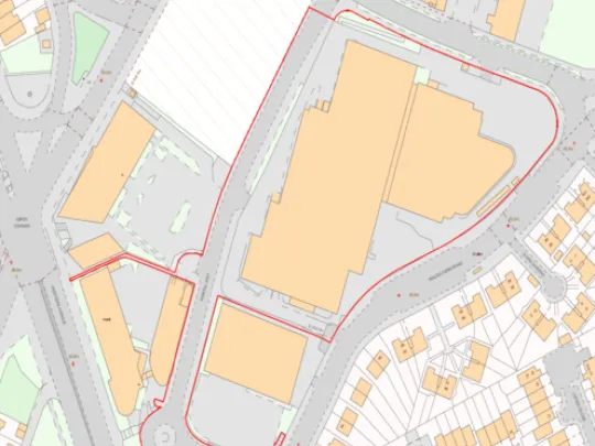 Site location plan for Portal Way