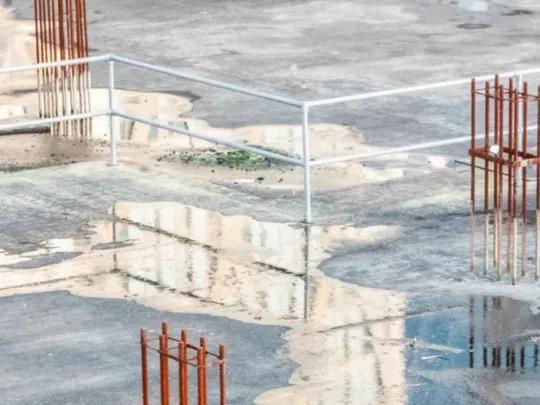 Details of a construction site