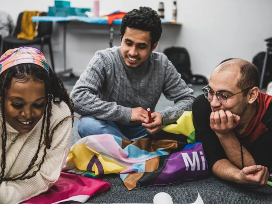 Micro Rainbow theatre lab participants
