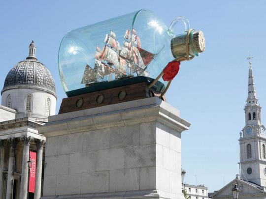 Fourth Plinth past commission, Nelson’s Ship in a Bottle, Yinka Shonibare MBE, 2010