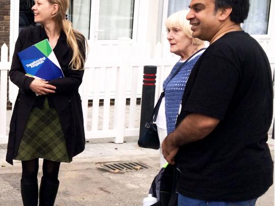 Sian Berry meets with worried residents of the Cambridge Road estate in Kingston to discuss redevelopment plans in their community.
