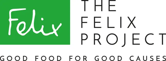 Logo: The Felix Project. Strapline: Good food for good causes.