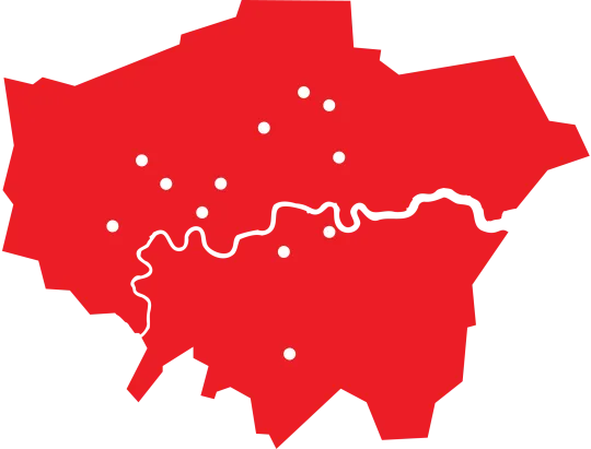 Map of London's 12 Creative Enterprise Zones