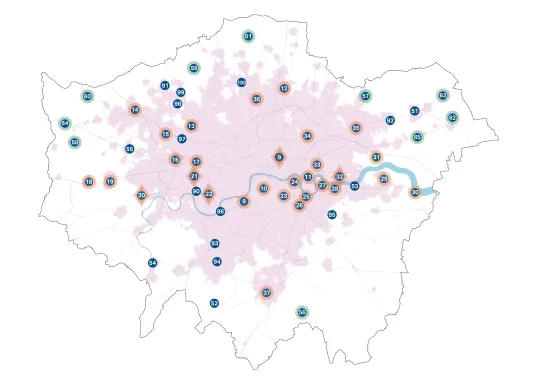 Diagram illustrating key spatial aspects of the housing policies