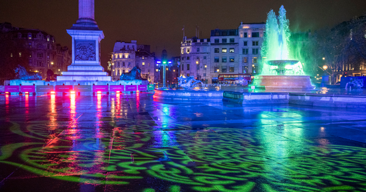 Diwali on Trafalgar Square London City Hall