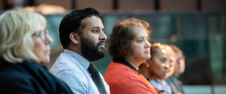 People listening at LondonEd conference