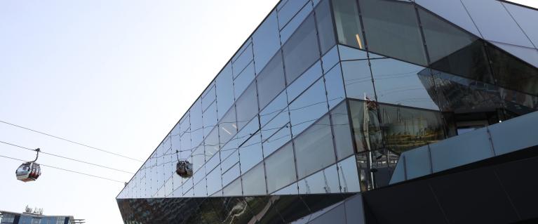 City Hall at the Crystal, close view of the building