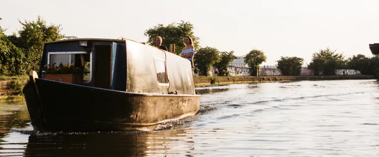 Boat on the Grand Union Canal