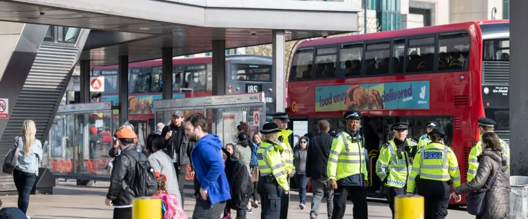 A photo of Met Police Officers on patrol