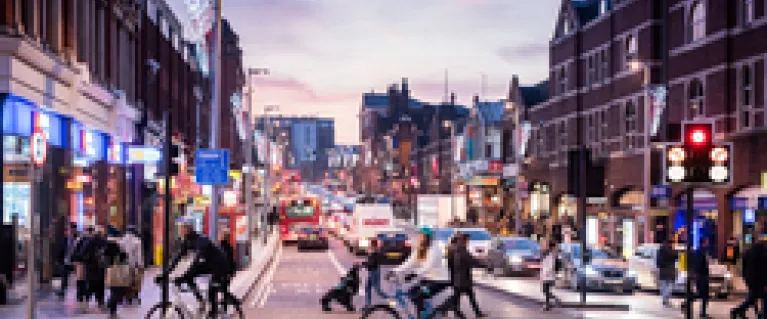 Clapham High Street at Dusk