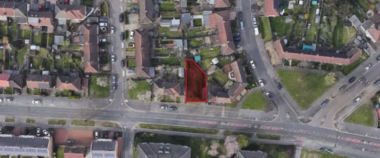 Aerial map of land at Goresbrook Road