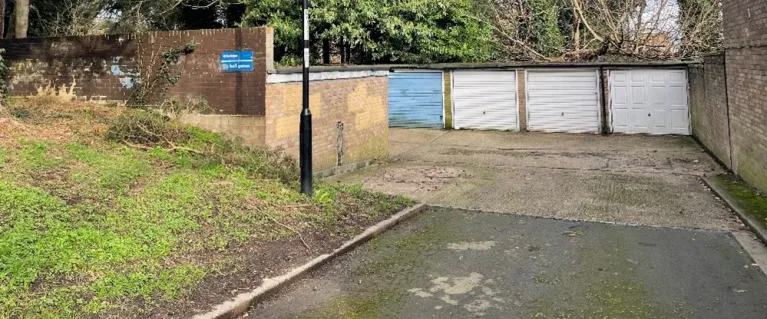 Image showing garage block at Bluebell Close